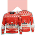 New Logo Marlboro January Knitted Christmas 3D Sweater For Men Women