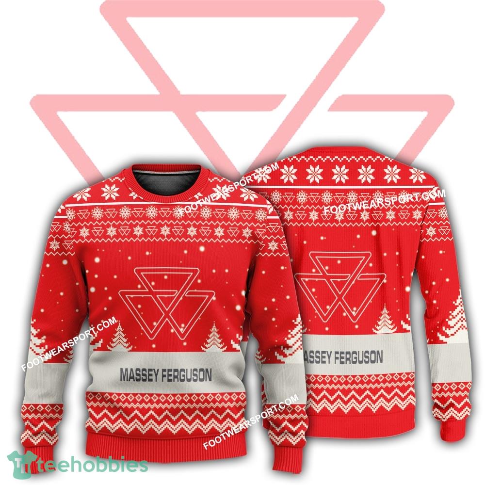 New Logo Massey Ferguson Tractor Wardrobe Ugly Christmas Sweater Gift Holidays