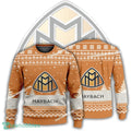 New Logo Maybach Car Racing Textile Ugly Xmas 3D Sweater Gift For Adult