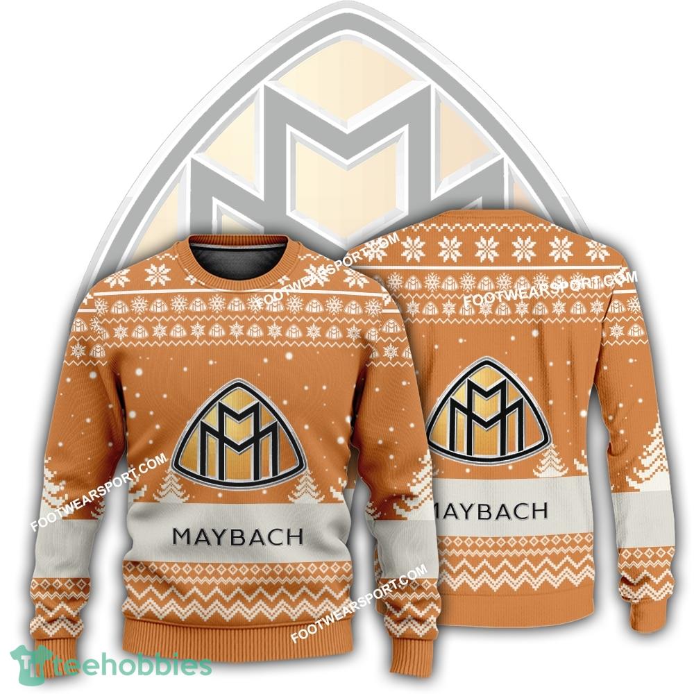 New Logo Maybach Car Racing Textile Ugly Xmas 3D Sweater Gift For Adult