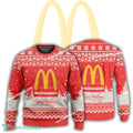 New Logo Mcdonald’s Snowflake Ugly Christmas 3D Sweater Gift For Adult