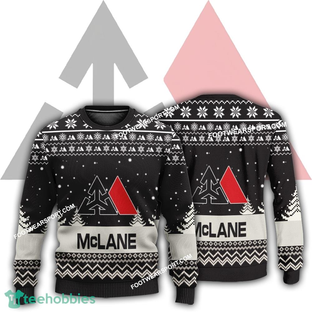 New Logo MCLANE Wintertime Ugly Xmas Sweater AOP Gift Holidays