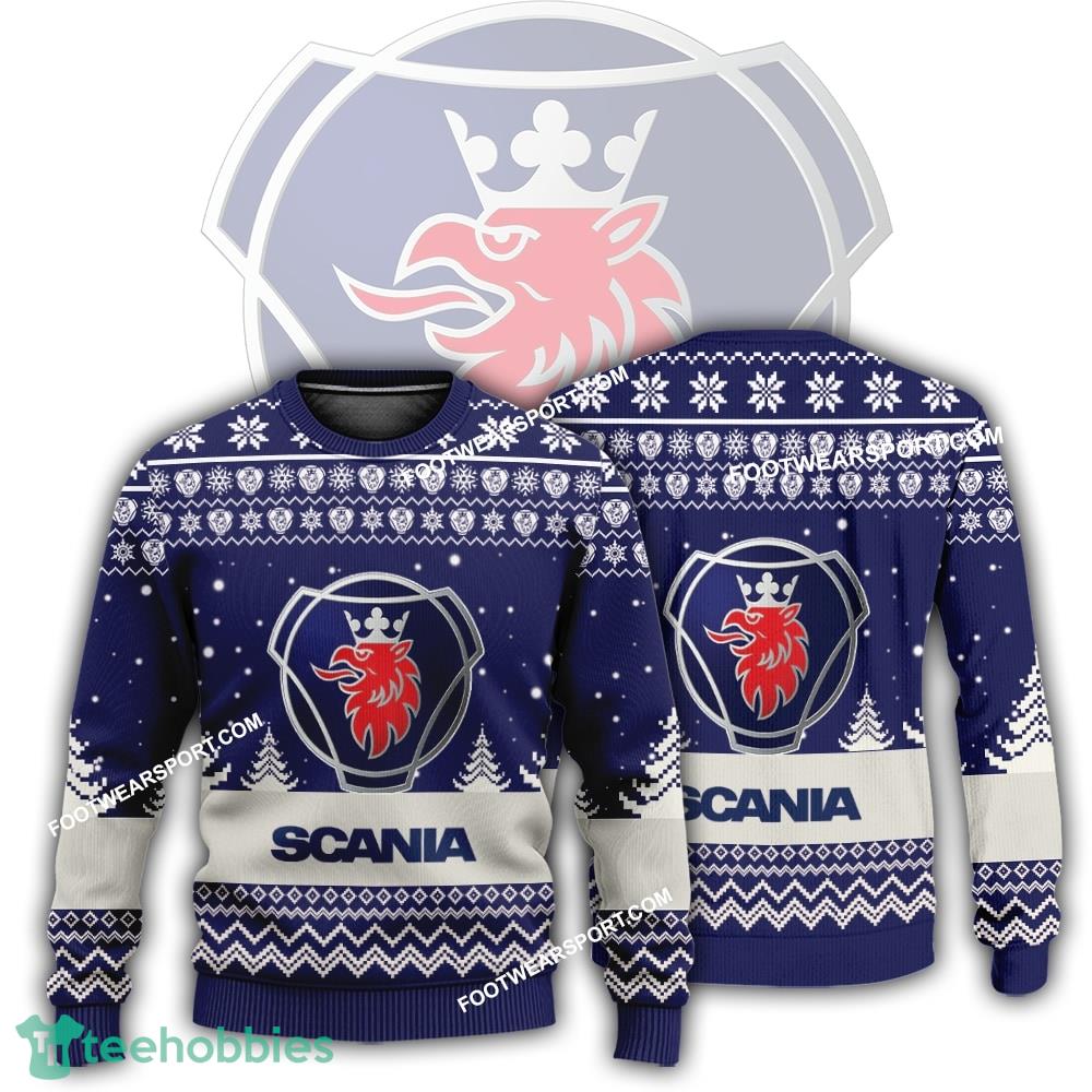 New Logo Scania Truck Bauble Ugly Xmas Sweater For Men Women