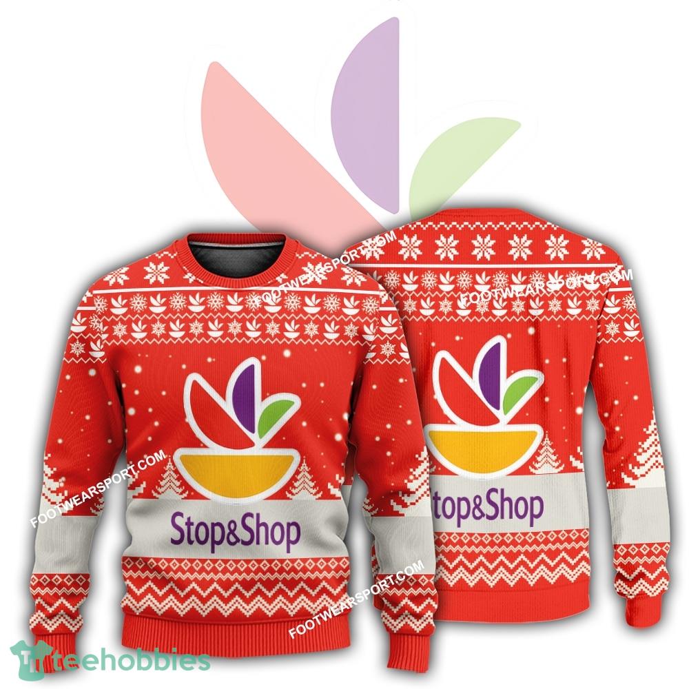 New Logo Stop & Shop Freezing Knitted Christmas 3D Sweater For Men Women