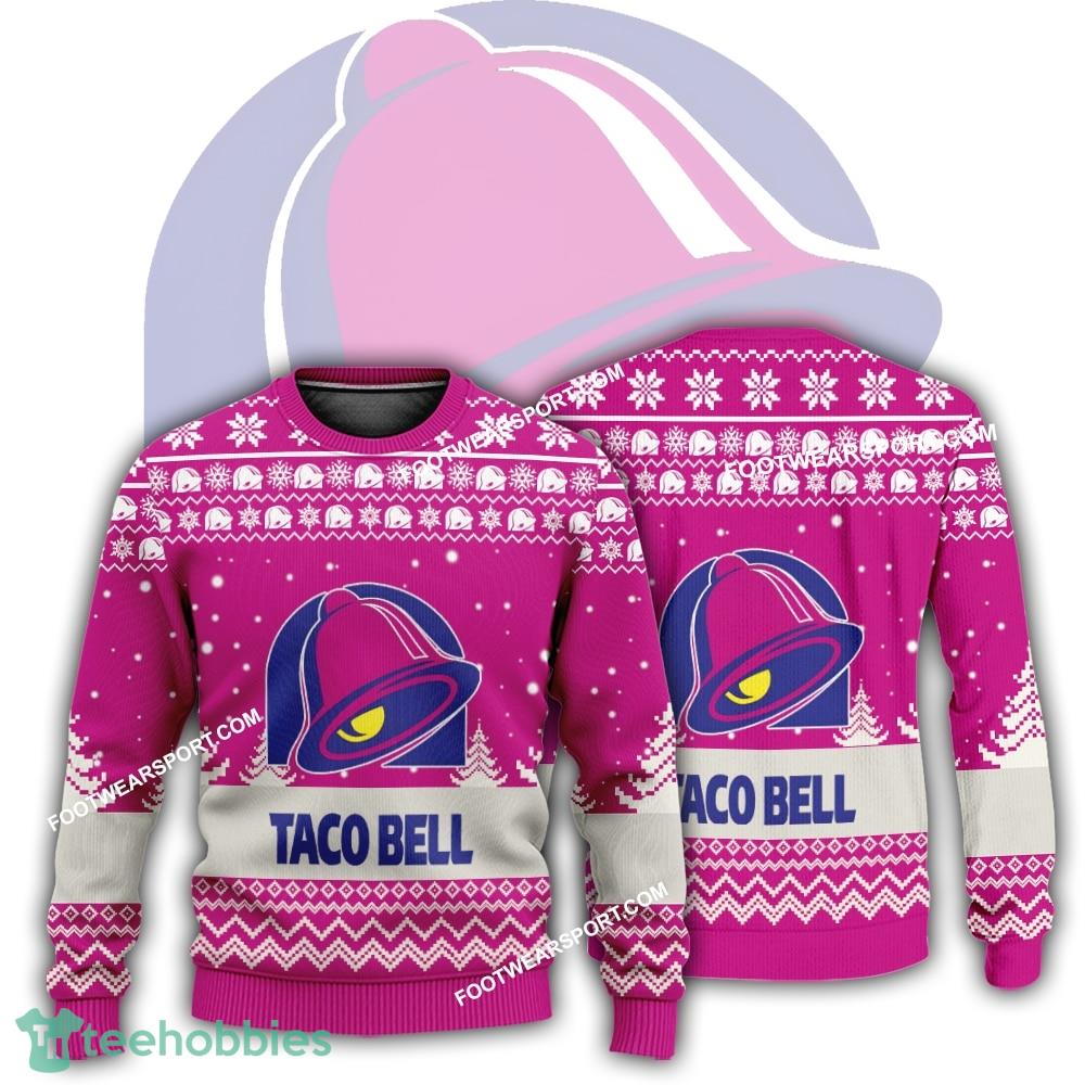New Logo Taco Bell Snowplow Ugly Christmas Sweater For Men Women