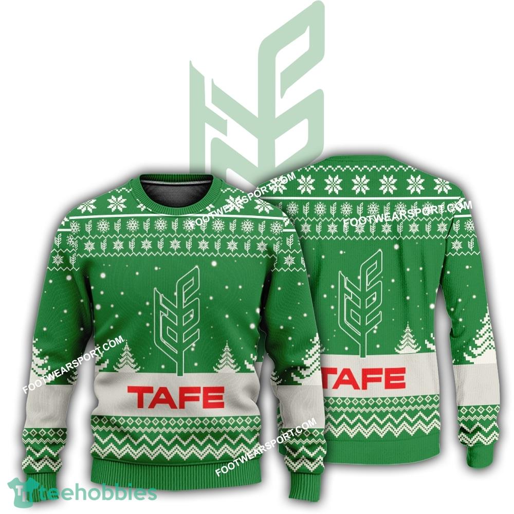 New Logo Tafe Tractor Snowsuit Ugly Xmas Sweater For Men Women