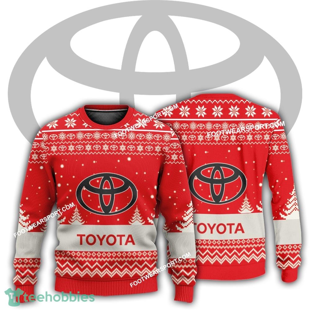 New Logo Toyota Car Racing Radiator Knitted Christmas Sweater For Men Women