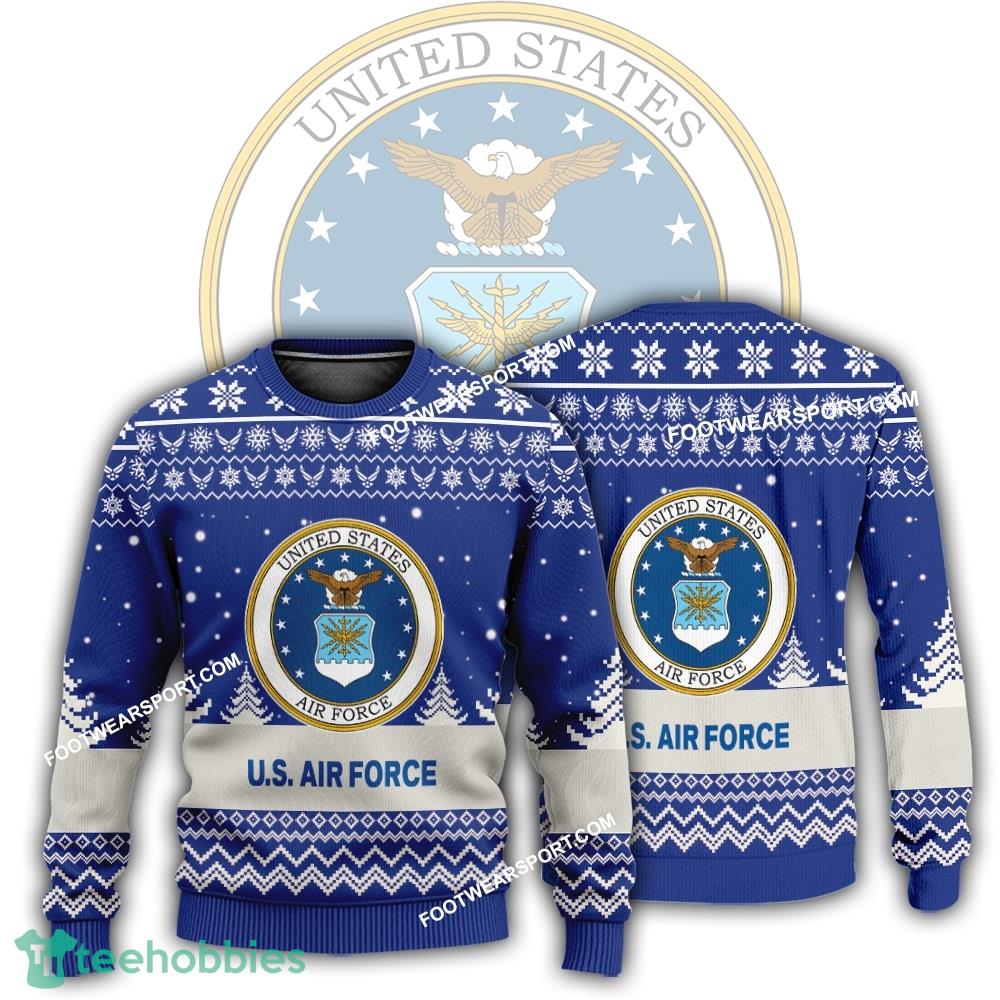 New Logo US Air Force Polar Ugly Xmas Sweater For Men Women