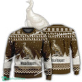 New Logo Wild Turkey Whiskey Caspar Ugly Christmas Sweater Gift Holidays