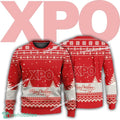 New Logo Xpo Caroling Ugly Christmas Sweater Gift Holidays