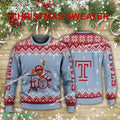 New Style Muppets Play Drums Temple Owls Christmas Sweater Gift Holidays