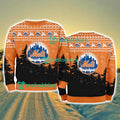 New York Mets MLB Knitting Pattern Christmas Tree Pine Happy Ugly Sweater Merry Chistmas
