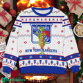New York Rangers NHL Grinch Ugly Christmas Sweater Team Holiday Christmas Gift