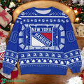New York Rangers NHL Ugly Christmas Sweater Team Holiday Christmas Gift