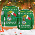 New Zealand Warriors Nrl Grinch Hand Ugly Christmas Sweater 3D