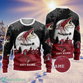 NHL Arizona Coyotes Personalized Name Ugly Christmas Sweater Christmas Gift For Sport Fans