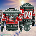NHL Columbus Blue Jackets Personalized Name And Number 3D Sweater For Christmas Holiday Personalized Gift