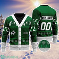 NHL Dallas Stars Personalized Name And Number All Over Print 3D Ugly Christmas Sweater Christmas Gift