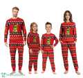 NHL Grinch Calgary Flames Custom Name Christmas Knitting Pattern Matching Family Pajamas Set