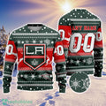 NHL Los Angeles Kings Personalized Name And Number 3D Sweater For Christmas Holiday Personalized Gift