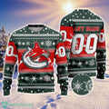 NHL Vancouver Canucks Personalized Name And Number 3D Sweater For Christmas Holiday Personalized Gift