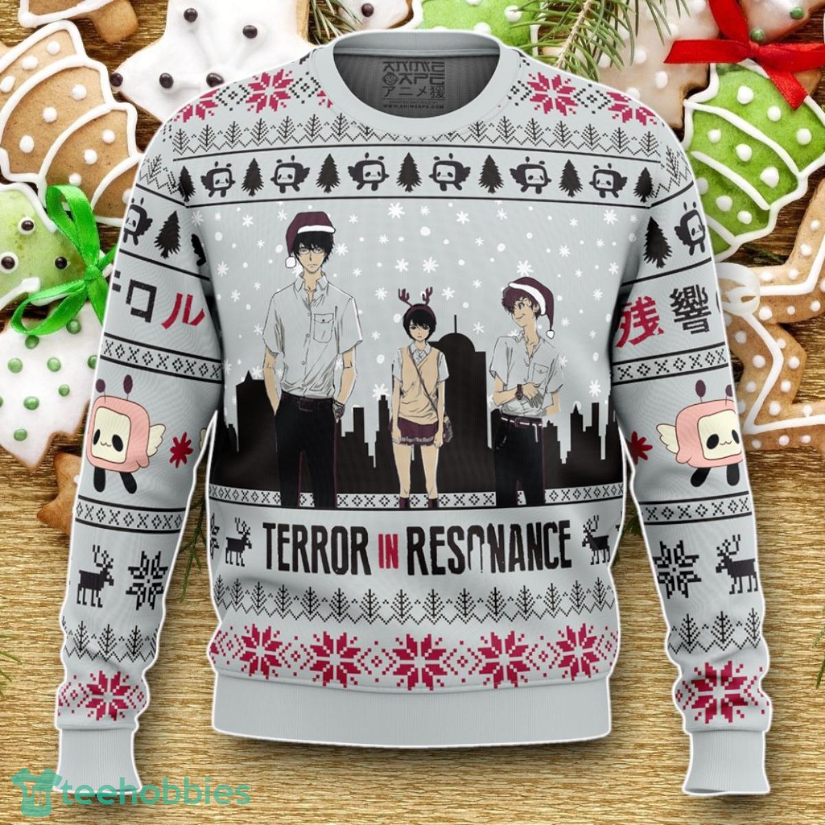 Nine Lisa Twelve Terror In Resonance Ugly Christmas Sweater Luxurious Gift For Loved Ones