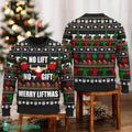 No Lift No Gift Christmas Ugly Sweater Funny Santa Gymer Ugly Christmas Sweater