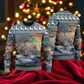 North American P-51 Mustang American Airlines Christmas House Under The Rainbow Ugly Sweater For You