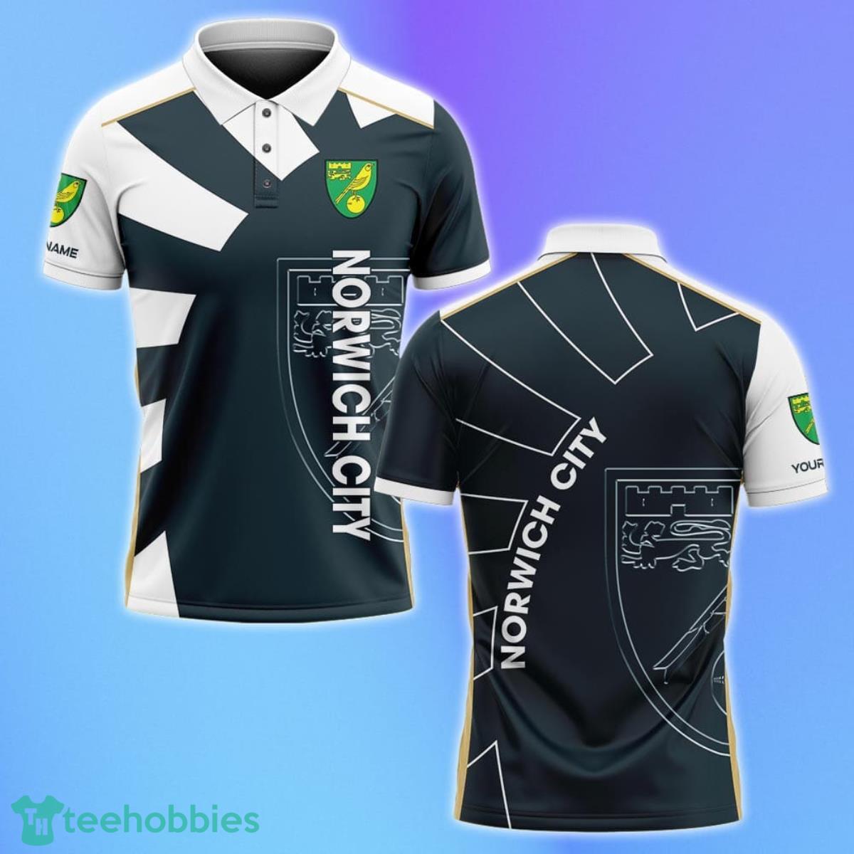 Norwich City Polo Shirt Custom Name Gifts For Loved Ones