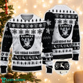Oakland Raiders Logo Ugly Christmas Sweater 3D Printed Unisex Sweater For Men And Women