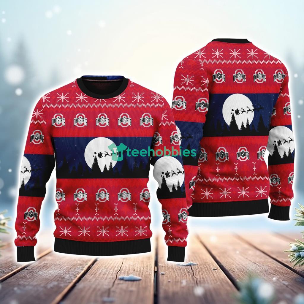 Ohio State NCAA Christmas AOP Sweater For Bigs Fans New Gift
