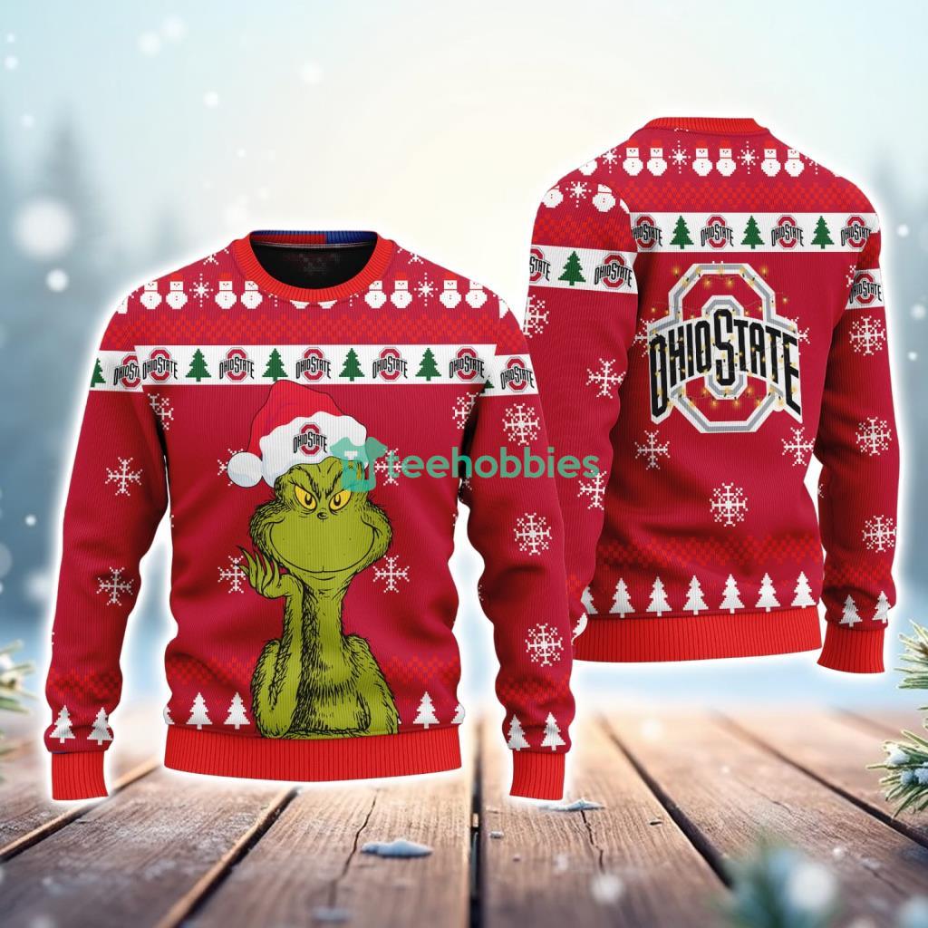 Ohio State NCAA The Grinch Funny Merry Christmas Uglly Sweater 3D New Trend