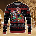 Oklahoma Sooners Santa Claus Ugly Christmas Sweater All Printed Sweater For Fans Gift Ideas