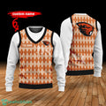 Oregon State Beavers Custom Name New Style Sweater Ghile Style 3D Print Christmas Sweater
