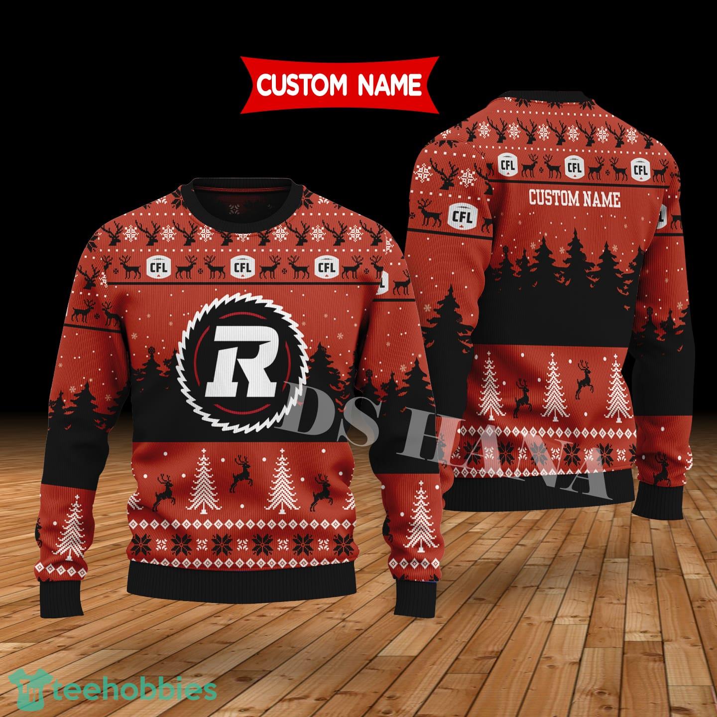 Ottawa Redblacks Custom Name Merry Xmas Sweater For Soccer Sport Team’s Fans Sweater
