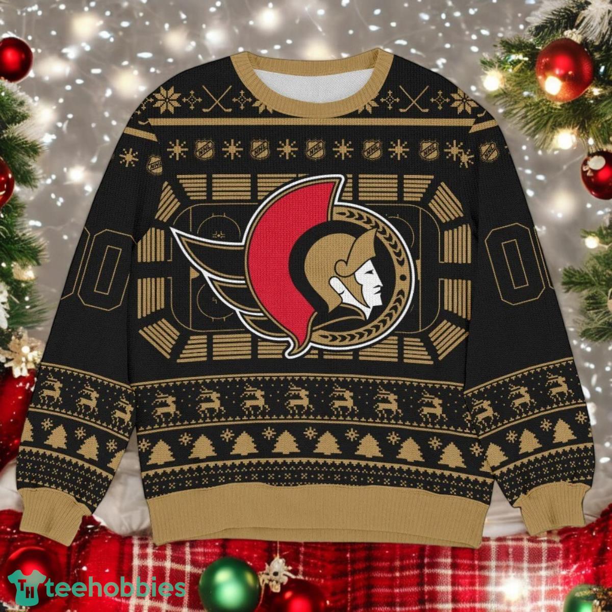 Ottawa Senators NHL Ugly Christmas Sweater Team Holiday Christmas Gift