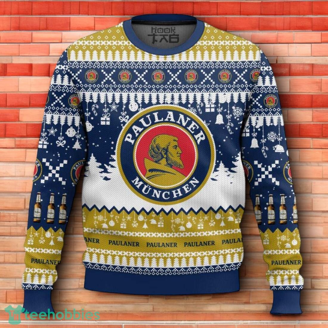 Paulaner German Beer Ugly Christmas Sweater 3D Design For Men Women