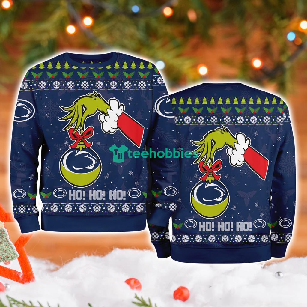 Penn State Nittany Lions Ncaa Grinch Hand Ugly Christmas Sweater 3D