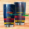 Personalized Adelaide Football Club Tumbler Afl Tumbler Stainless Steel Tumbler