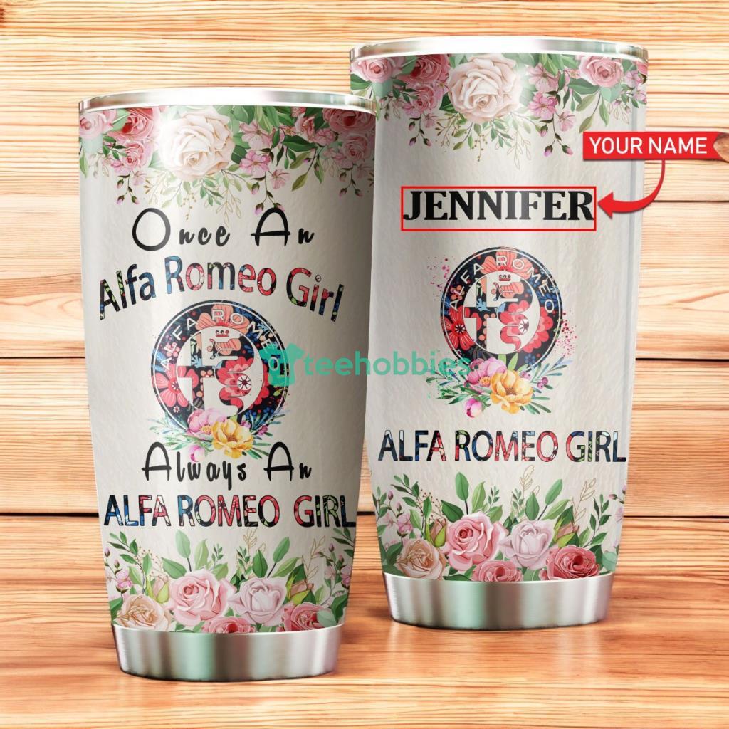 Personalized Afrmo Flower Stainless Steel Tumbler