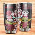 Personalized Arkansas Razorbacks Yoda Stainless Steel Tumbler
