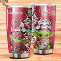 Personalized Atlanta Falcons Yoda Stainless Steel Tumbler