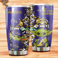 Personalized Baltimore Ravens Yoda Stainless Steel Tumbler