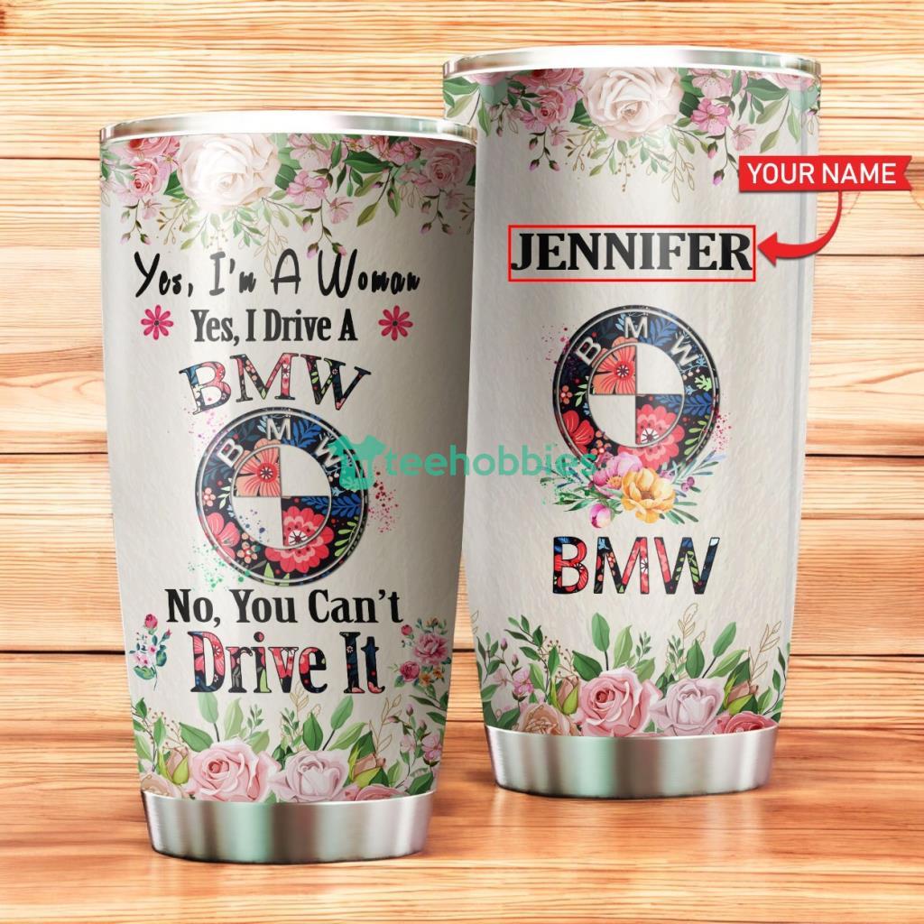 Personalized BIM Woman Flower Stainless Steel Tumbler