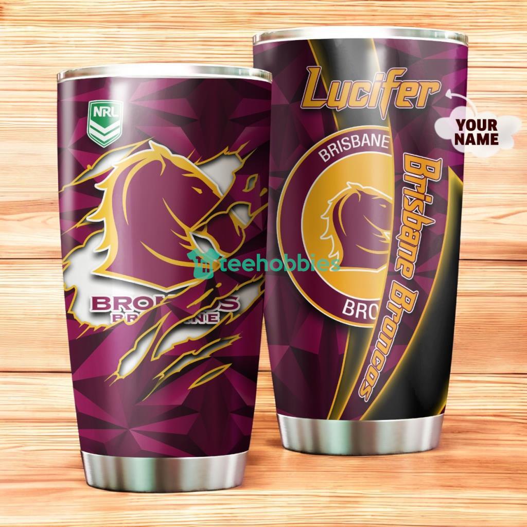 Personalized Brisbane Broncos Nrl Tumbler Stainless Steel Tumbler