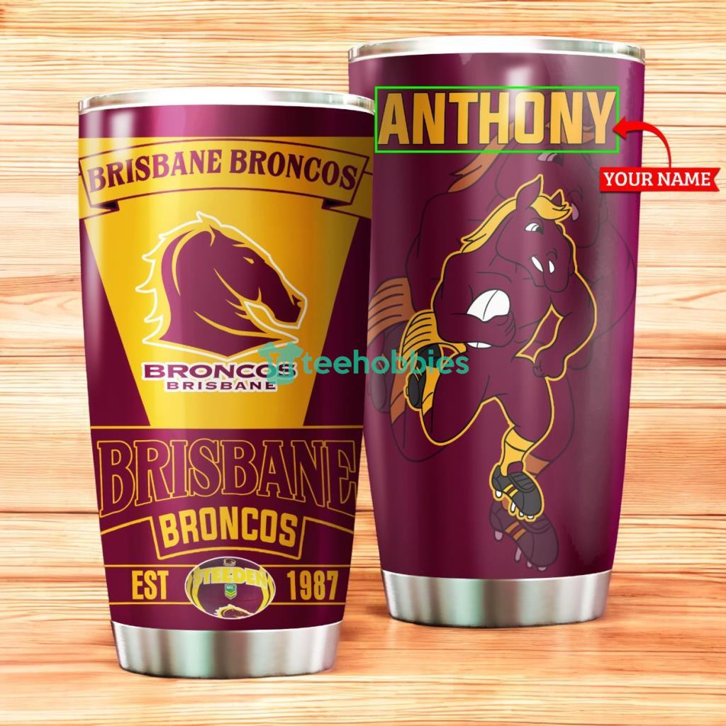 Personalized Brisbane Broncos Stainless Steel Tumbler