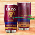 Personalized Brisbane Lions Tumbler Afl Tumbler Stainless Steel Tumbler
