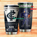 Personalized Carlton Football Club Stainless Steel Tumbler