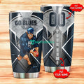 Personalized Carlton Football Club Tumbler Afl Tumbler Stainless Steel Tumbler Mascot
