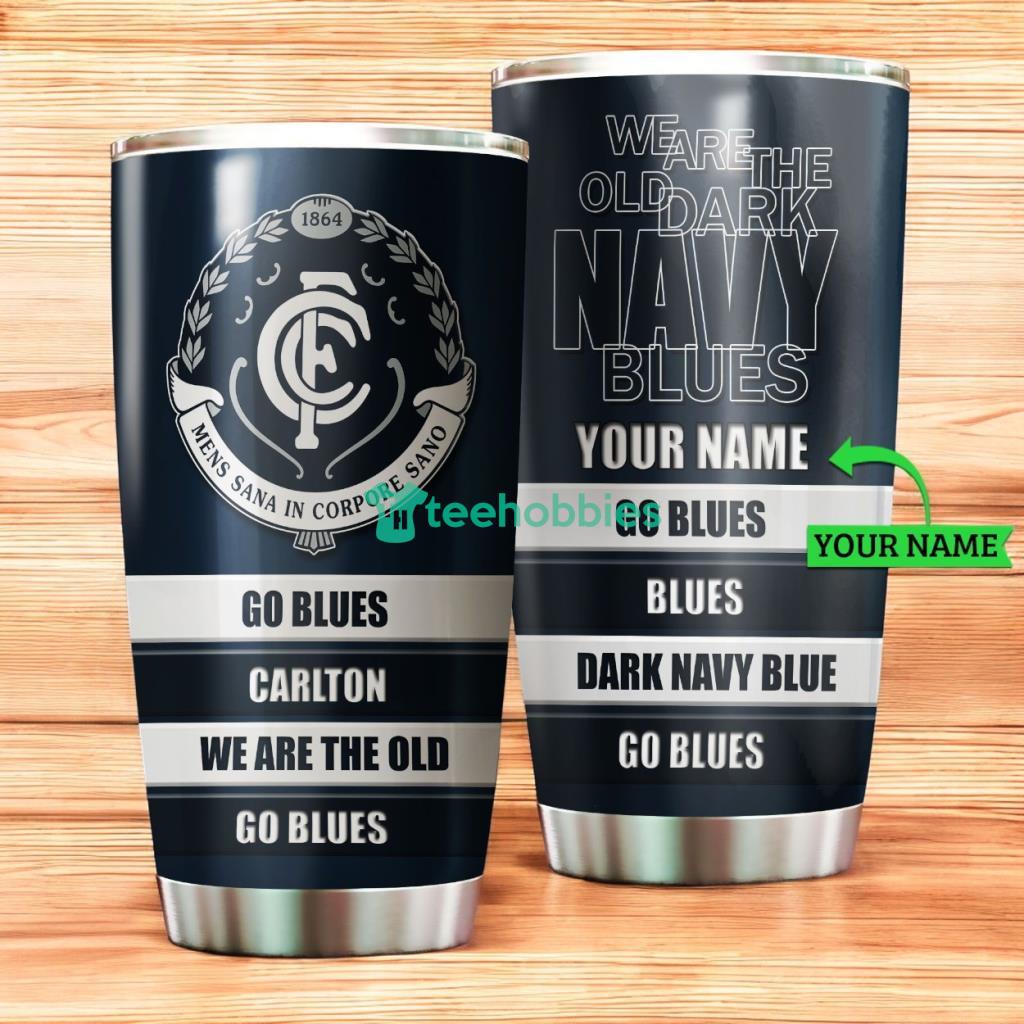 Personalized Carlton Football Club Tumbler Afl Tumbler Stainless Steel Tumbler